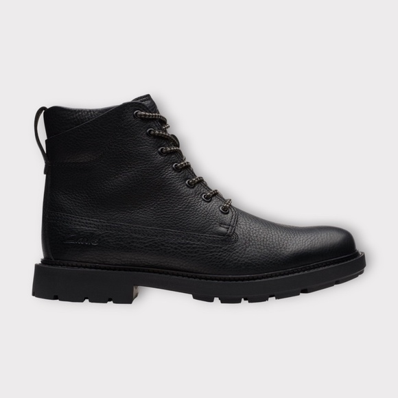 Clarks Mens Craftdale 2 Hi Boot. Black Leather. 26169000 main image 4
